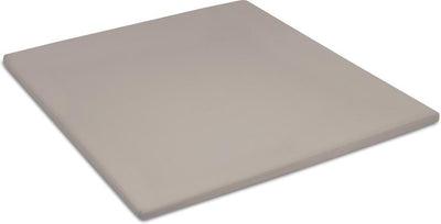 Cinderella Sundays Spannbettlaken – Topper – 100 % Baumwollsatin – 160 x 200 cm – bis 15 cm – Taupe