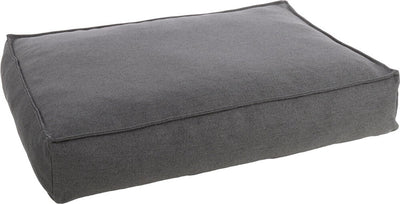Orthopädisches Hundekissen Flamingo – Premium-Linie – reines Luxus-Hundekissen 100 x 70 x 18 cm – extra Memory-Schaum für maximalen Komfort – Baldar-Hundekissen dunkelgrau