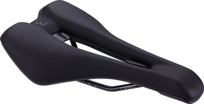 BBB Cycling Echelon Comfort Fahrradsattel 165 mm – sportlicher Fahrradsattel – zusätzlicher Komfort – ergonomische Aussparung – Schwarz – BSD-156