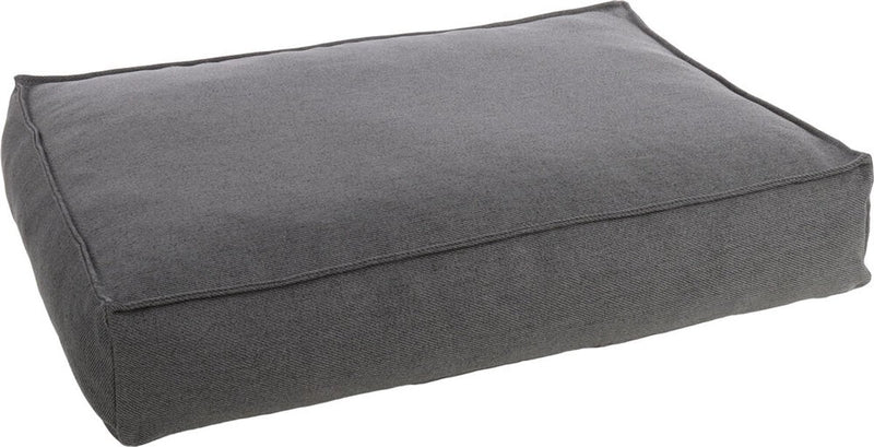 Orthopädisches Hundekissen Flamingo – Premium-Linie – reines Luxus-Hundekissen 80 x 60 x 18 cm – extra Memory-Schaum für maximalen Komfort – Baldar-Hundekissen dunkelgrau