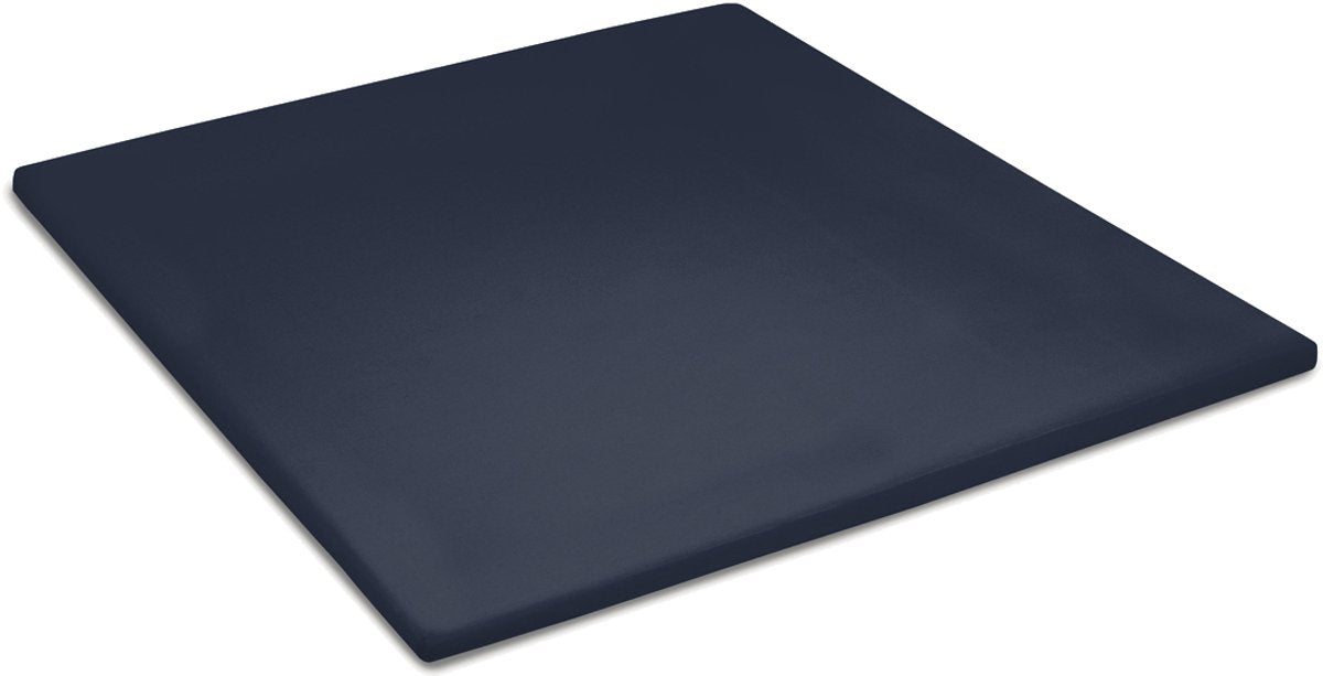 Cinderella Sundays – Topper-Spannbettlaken (bis 15 cm) – Satin – 100 x 220 cm – blau