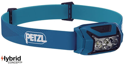 Petzl actik – Stirnlampe – 450 Lumen – leicht und vielseitig – für Camping, Wandern und Laufen – Blau