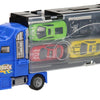 Speichern Sie den Autotransporter Blauw