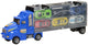 Speichern Sie den Autotransporter Blauw