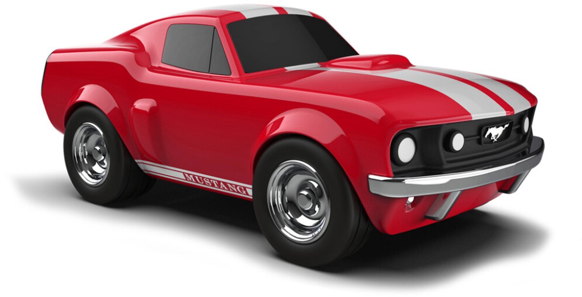 Baghera Spielzeugauto – Ford Mustang rot – 19 x 9,5 x 7,5 cm – in Geschenkbox – 3 Jahre