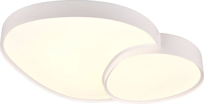 Trio Rise - Deckenleuchte - weiß matt - inkl. 1x SMD 45w - integrierter Dimmer - Memory-Funktion - Lichtfarbe einstellbar