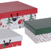 Geschenkbox -Set Weihnachten, Set von 3