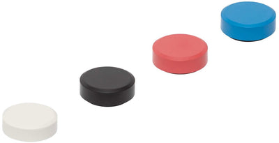 Maul Magnet Pro Recycling rund 20 Stück 0,6 kg Kunststoff Ferrit bruchsicher lackiert ø 2,9 x 1,1 cm sortiert