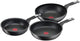 Tefal unlimited - Pfannenset - 3-teilig - Induktion - Antihaftbeschichtung - für alle Herdarten geeignet