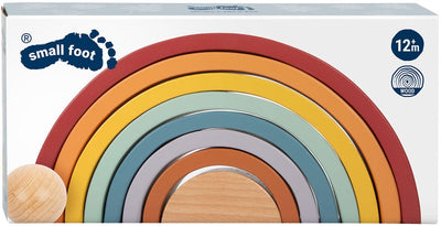 Kleiner Fuß Holz Regenbogenbaubögen mit Ball,