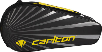 Carlton – Team-Schlägertasche mit 1 Fach – Schwarz Gelb – Badminton-Tasche