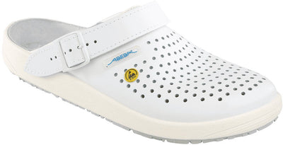 Abeba 5300 esd Arbeitssandale – weiß Größe 40