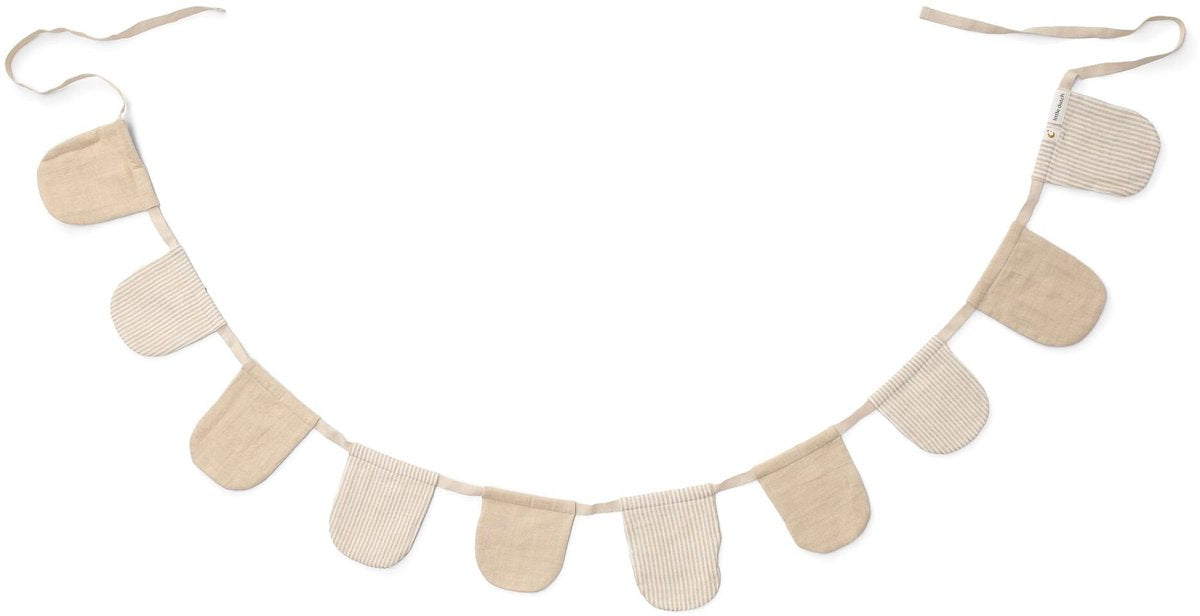 Little Dutch Girlande mit Flaggen – Beige – Essentials