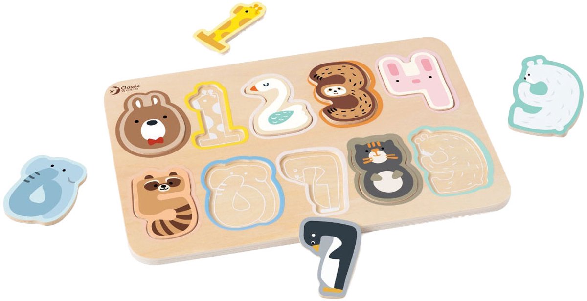 Klassiker World WORLD HOOLEN Figure Puzzle, 10st.
