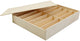 Creativ Company Holzkiste mit Deckel, dumm 29x37x6,5 cm, 1 Stück