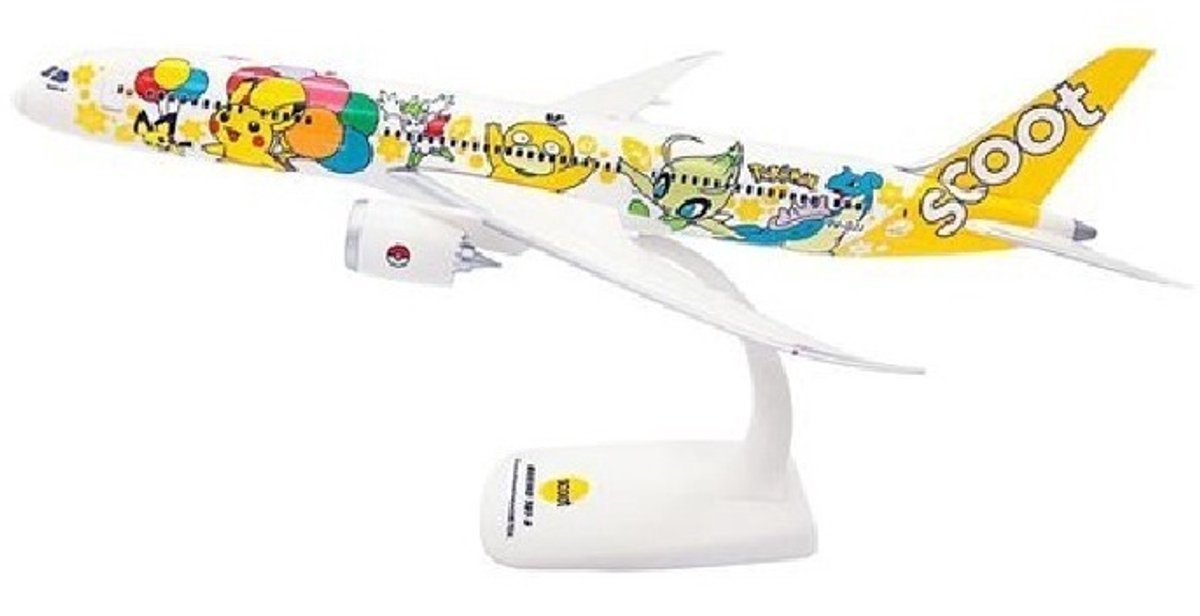 Herpa Boeing 787-900 Scoot Pokemon Pikachu