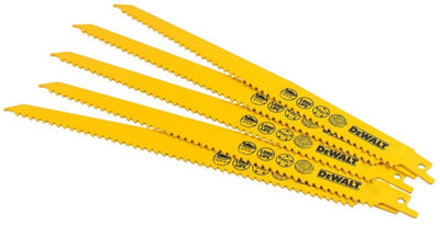 Dewalt Zubehör Säbelsägeblatt HCS 228 x 4,2 mm Holz und Kunststoff, schnell mit feinem Finish – dt2363-qz