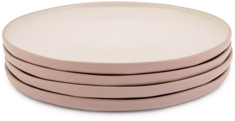 Jamie Oliver Perfect Plates Speiseteller, 4er-Set, Keramik, rosa, 27 cm - | große Liebe