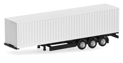 Herpa Sattelcontainer 3a., weiß (2 Stk.)