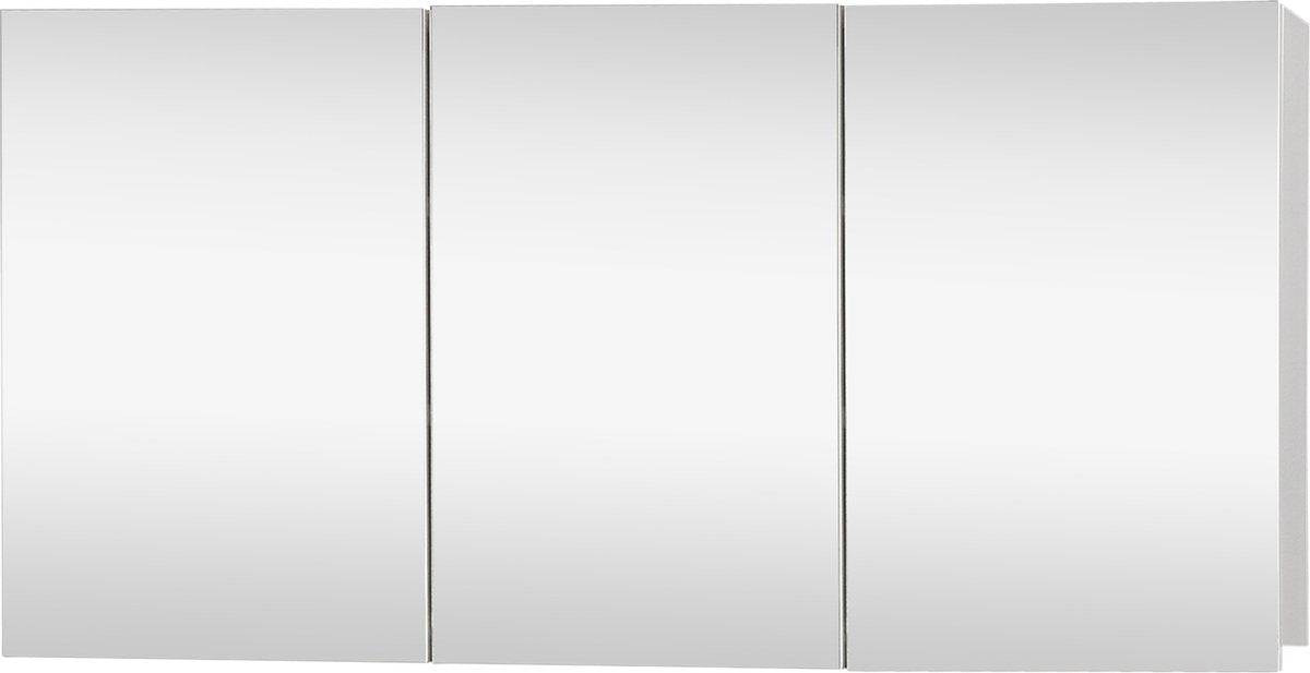 Differnz Brida Spiegelschrank 50x100x15cm 3 Türen weiß