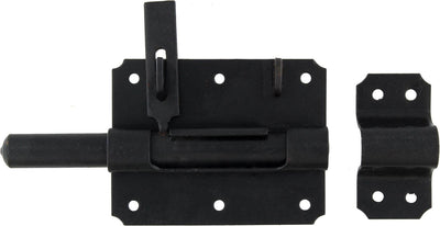 Starx - Vorhängeschlossriegel - Schieberiegel mit Vorhängeschlossösen - Stift 16 mm - Schwarz