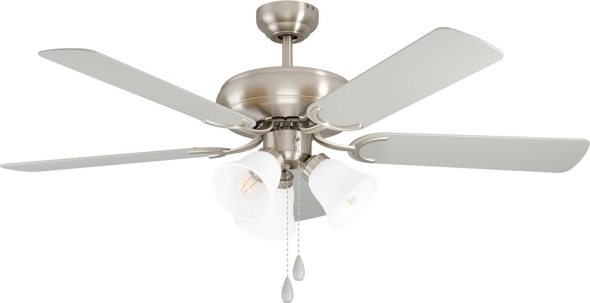 Eglo Las Palmas Deckenleuchte mit Ventilator – 132 cm – AC längere Lebensdauer – grau