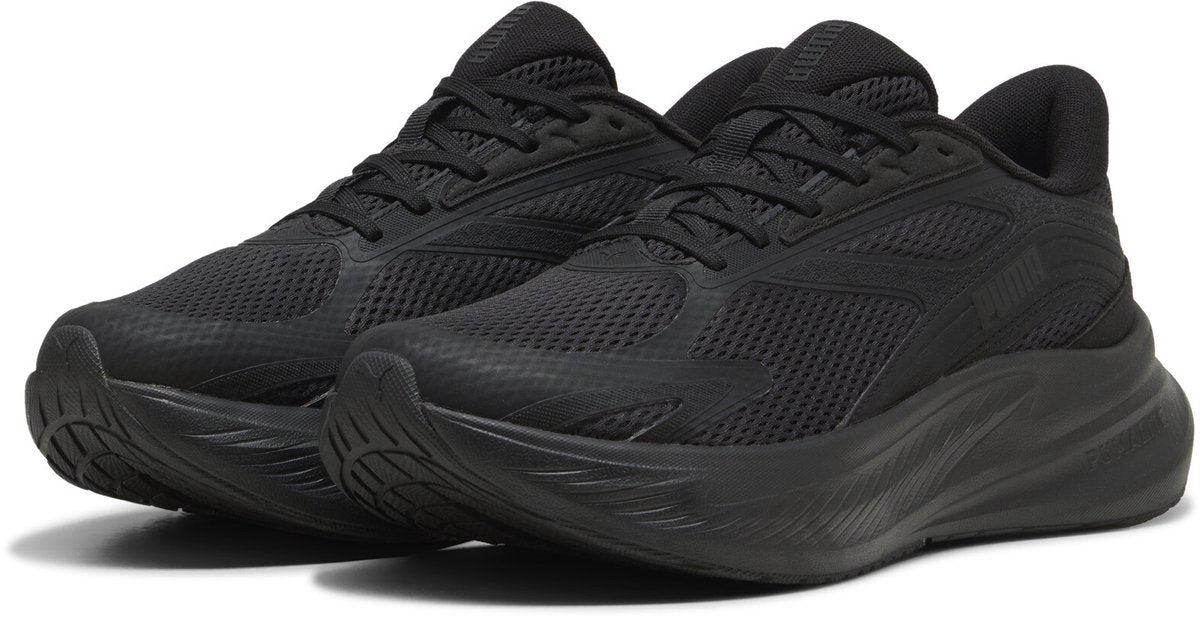 Puma maxstride lite ls Unisex-Sportschuhe - Schwarz-Weiß