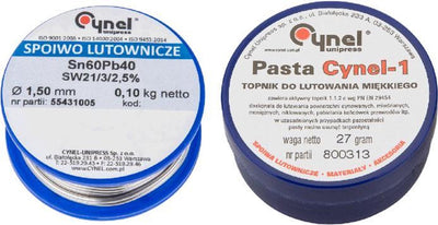 Topex Cynel-Lötset, Zinn 1,5 mm + 100 g Lotpaste Sn60 %
