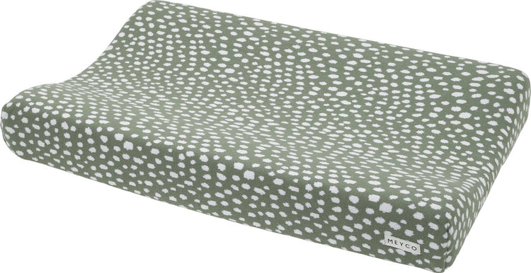 Meyco Baby-Geparden-Wickelauflagenbezug – Waldgrün – 50 x 70 cm