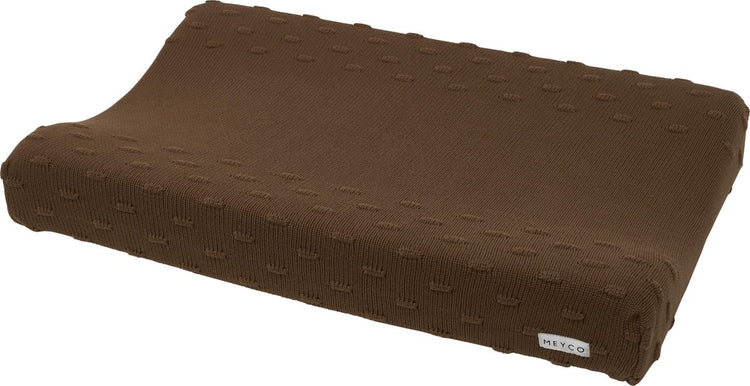 Meyco Baby Knots Wickelauflagenbezug – Schokolade – 50 x 70 cm
