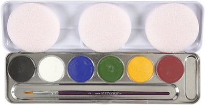 Eulenspiegel Make -up, verschiedene Farben, 6 Farbe 1 Set
