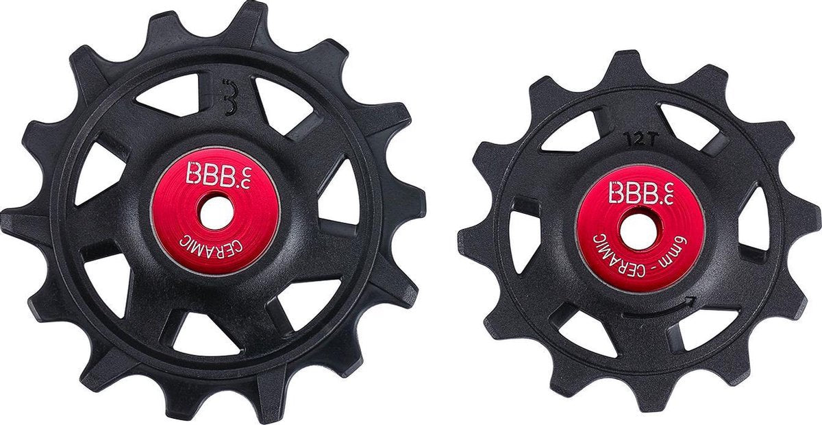 BBB Cycling Keramik-Umwerferräder SRAM – 12-Gang-Umwerferräder – langlebig – schwarz – 12 Zähne 14 Zähne – Rollerboys Keramik 12 Zähne-14 Zähne SR BDP-17