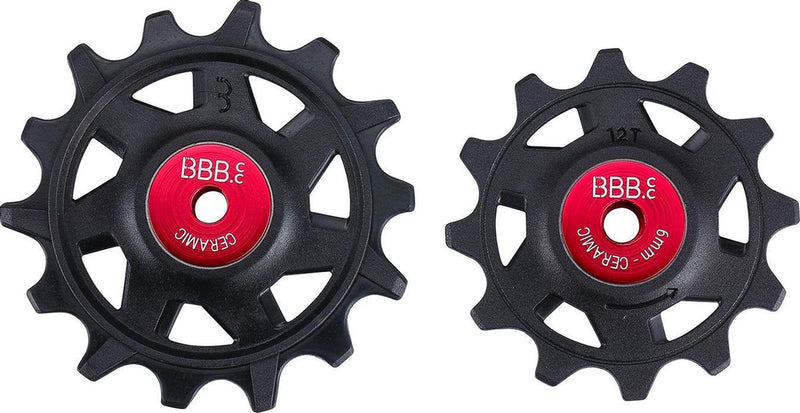 BBB Cycling Keramik-Umwerferräder SRAM – 12-Gang-Umwerferräder – langlebig – schwarz – 12 Zähne 14 Zähne – Rollerboys Keramik 12 Zähne-14 Zähne SR BDP-17