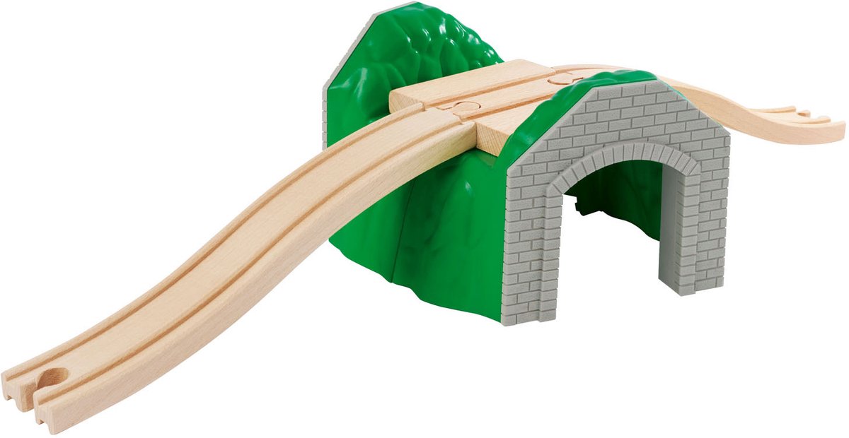 Eichhorn -Zugschiene mit Tunnel, 5dlg.
