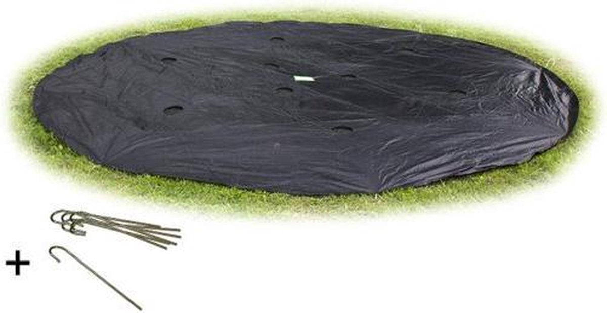 Exit Toys Exit Bodentrampolinabdeckung ø366cm – Trampolin-Schutzhülle – wetterfest – rund – Plane