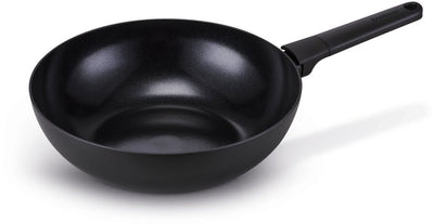 Brabantia Vanta Wok-Pfanne ø 30 cm – 100 % PFAS-frei – Keramik-Antihaftbeschichtung mit Titan verstärkt – Induktionsbratpfanne – Schwarz