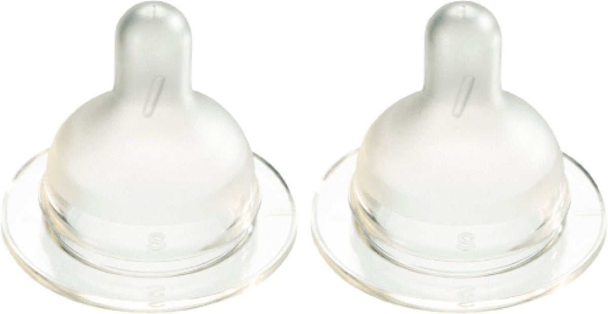 Difrax breiter Flaschensauger – klein – 0+ Monate – 2 Stück