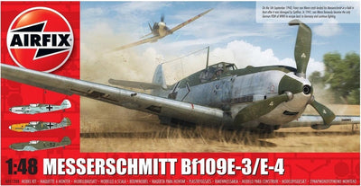 Airfix Modellbausatz Flugzeug – 05120b Messerschmitt bf109e-3 e-4 Wwii – Deutsches Propellerflugzeug aus Kunststoff – 1:48 – Modellbau