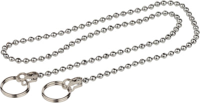 Kirchhoff Ablassstopfenkette - Chrom - 300 mm - mit 2 Ringen