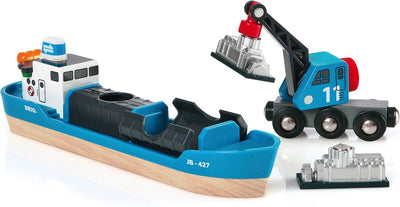 Brio-Containerschiff mit Kranwagen - 33534