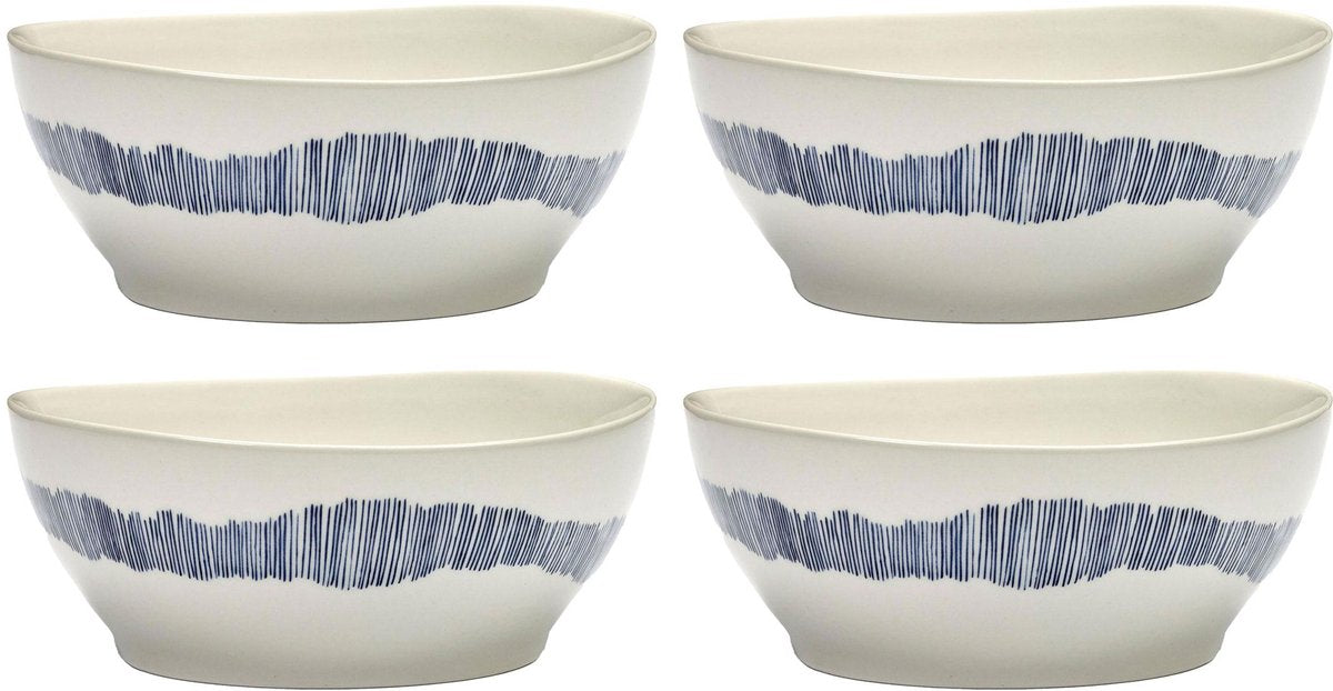 Serax - Ottolenghi Feast - Schüssel l - weiß blau - 18 ø - 4 Stück