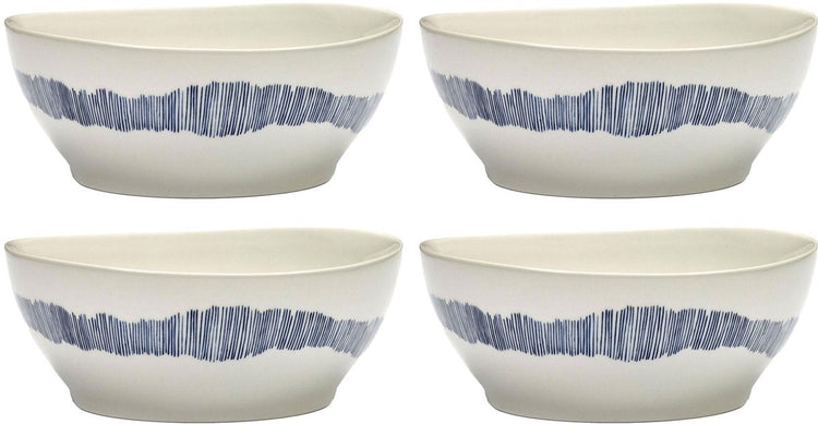 Serax - Ottolenghi Feast - Schüssel l - weiß blau - 18 ø - 4 Stück