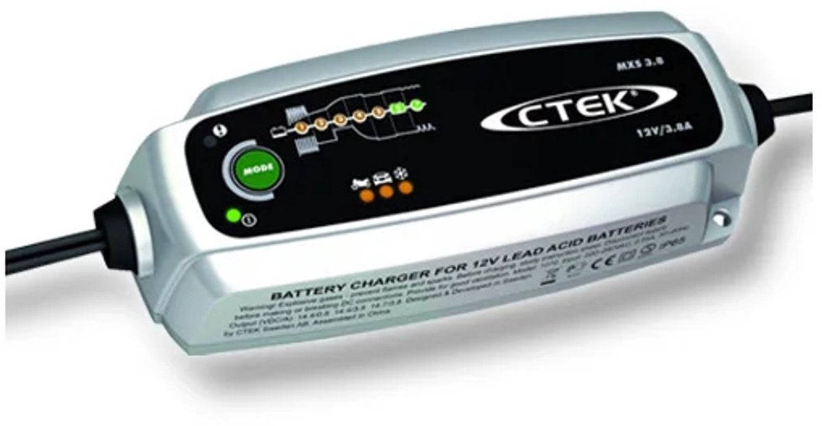 Ctek MXS 3.8 – 12 V 3,8 A 7-Stufen-Batterieladegerät für Blei-Säure-Batterien