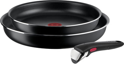 Tefal Ingenio Easy Cook Clean - Pfannenset - 3-teilig - nicht für Induktion geeignet - stapelbar - abnehmbarer Griff