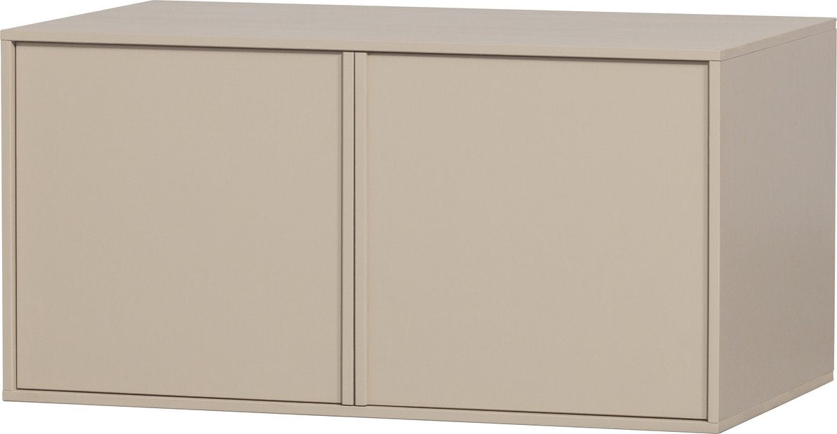 Vtwonen Tagesschrank doppelt – Kiefernholz – Dakargrau-Grau – 50 x 100 x 58 cm