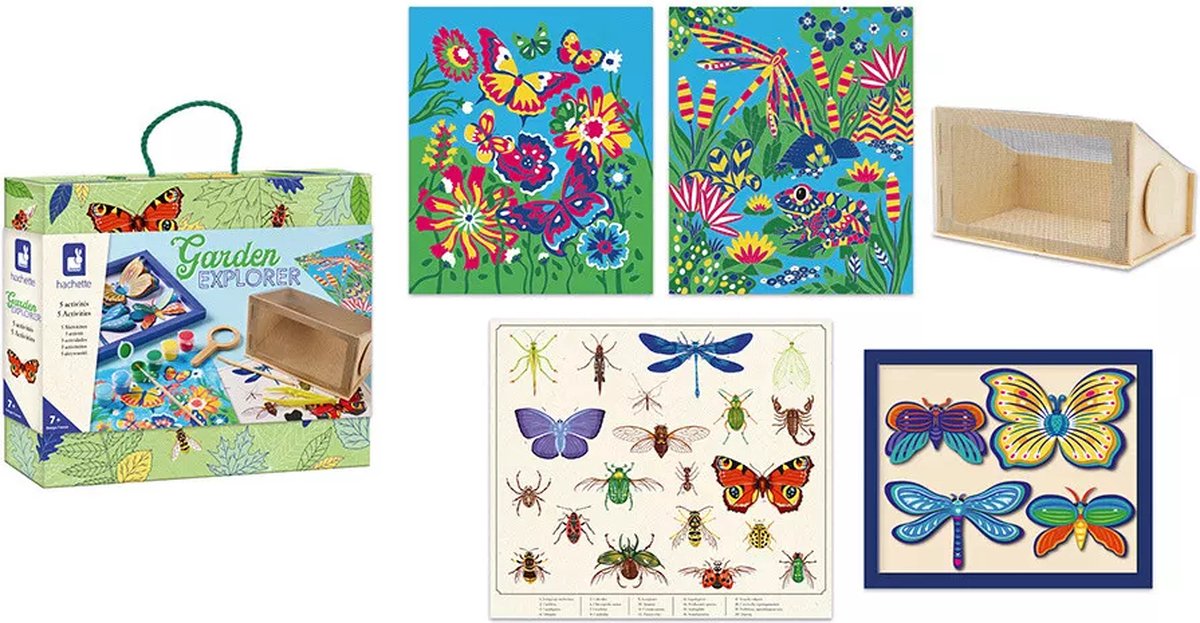 Janod – Hachette – Gartenforscher – 5 kreative Workshops in einem Entdeckungskoffer