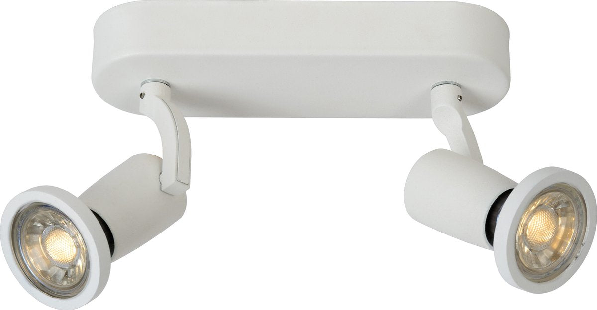 Lucide Jaster-LED - Deckenstrahler (Deckenleuchte) - LED - GU10 - 2x5W 2700K - Weiß