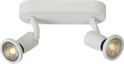 Lucide Jaster-LED - Deckenstrahler (Deckenleuchte) - LED - GU10 - 2x5W 2700K - Weiß