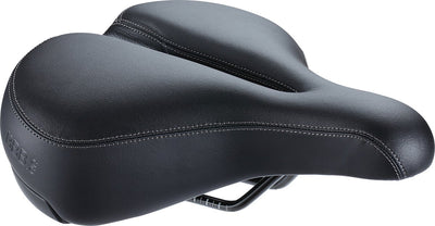 BBB Cycling SoftShape Upright Anatomic – Fahrradsattel für Damen und Herren – E-Bike- oder Citybike-Sattel – aufrechte Fahrradposition 90° – 265 x 220 mm – Schwarz – BSD-128