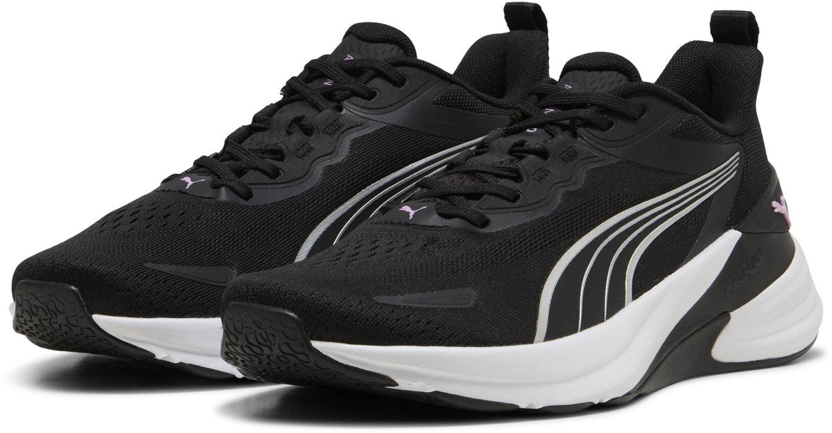 Puma Action Pro Tr Wns Damen-Sportschuhe – Schwarz-Weiß-Mauve Glow-Silber